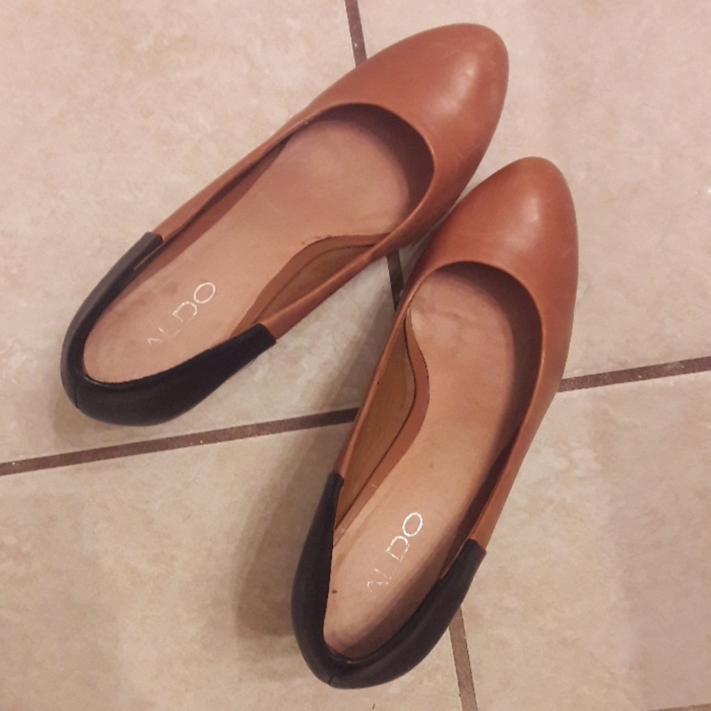 Aldo/ Color Block/ Wood/ Wedge Heels - Picture 2 of 8